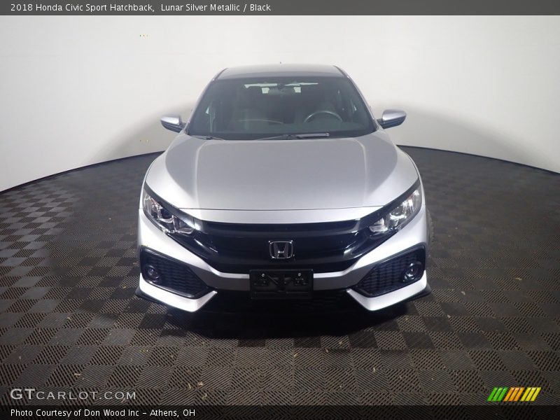 Lunar Silver Metallic / Black 2018 Honda Civic Sport Hatchback