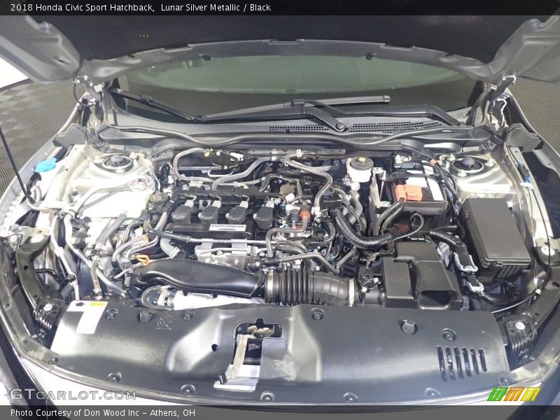 Lunar Silver Metallic / Black 2018 Honda Civic Sport Hatchback
