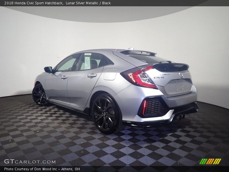 Lunar Silver Metallic / Black 2018 Honda Civic Sport Hatchback