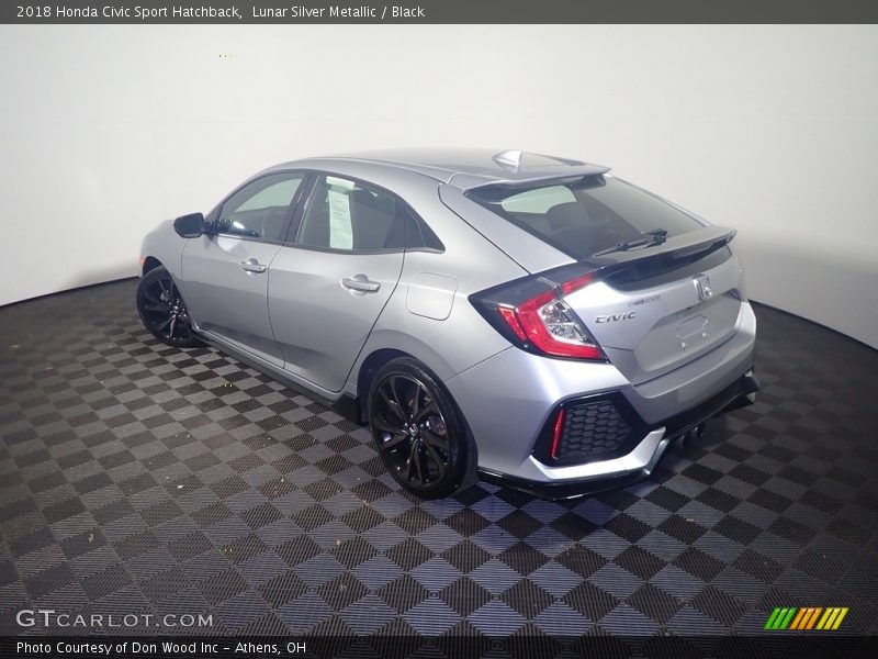 Lunar Silver Metallic / Black 2018 Honda Civic Sport Hatchback