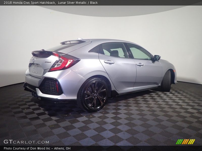 Lunar Silver Metallic / Black 2018 Honda Civic Sport Hatchback