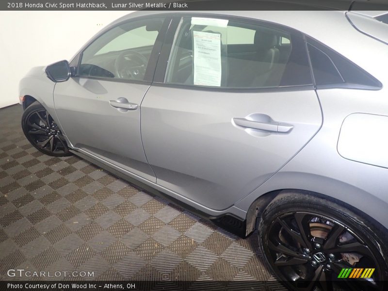 Lunar Silver Metallic / Black 2018 Honda Civic Sport Hatchback