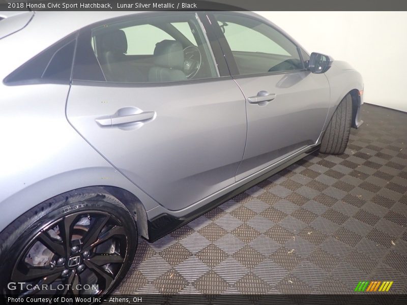 Lunar Silver Metallic / Black 2018 Honda Civic Sport Hatchback