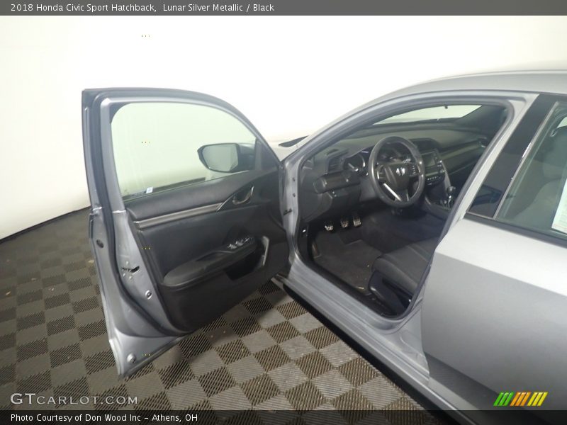 Lunar Silver Metallic / Black 2018 Honda Civic Sport Hatchback