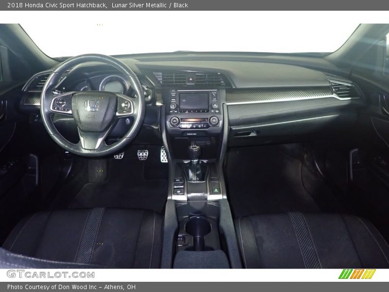 Lunar Silver Metallic / Black 2018 Honda Civic Sport Hatchback