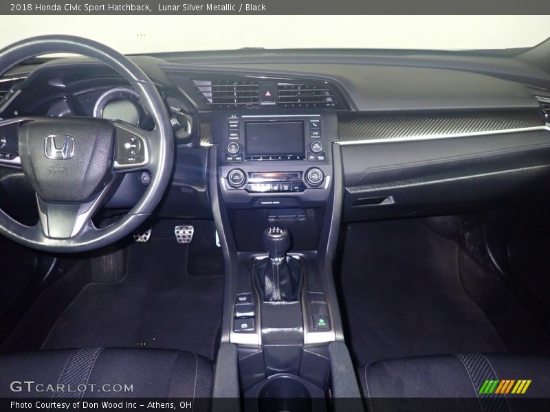 Lunar Silver Metallic / Black 2018 Honda Civic Sport Hatchback