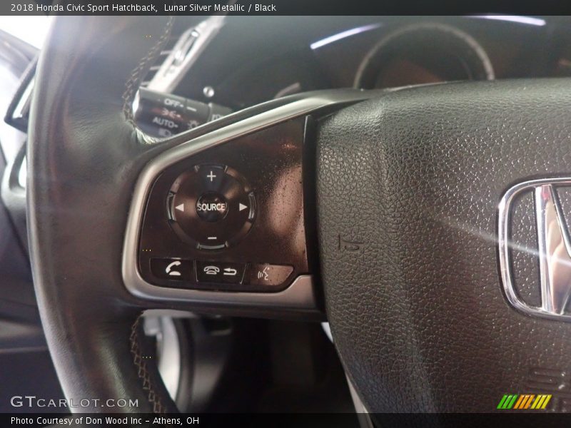 Lunar Silver Metallic / Black 2018 Honda Civic Sport Hatchback
