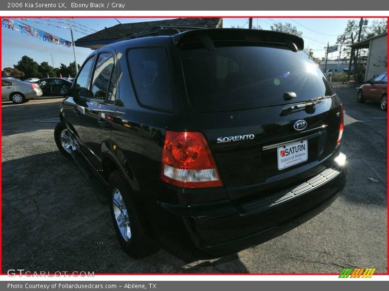 Ebony Black / Gray 2006 Kia Sorento LX