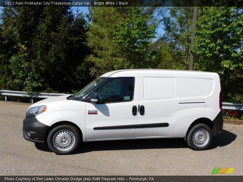Bright White / Black 2021 Ram ProMaster City Tradesman Cargo Van