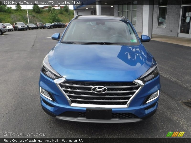 Aqua Blue / Black 2020 Hyundai Tucson Ultimate AWD
