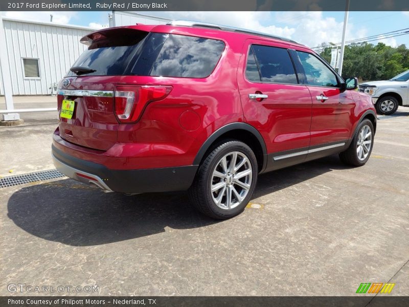 Ruby Red / Ebony Black 2017 Ford Explorer Limited