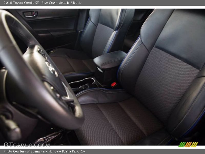 Blue Crush Metallic / Black 2018 Toyota Corolla SE