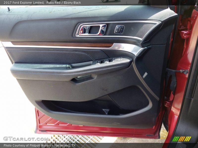 Ruby Red / Ebony Black 2017 Ford Explorer Limited