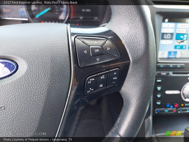Ruby Red / Ebony Black 2017 Ford Explorer Limited