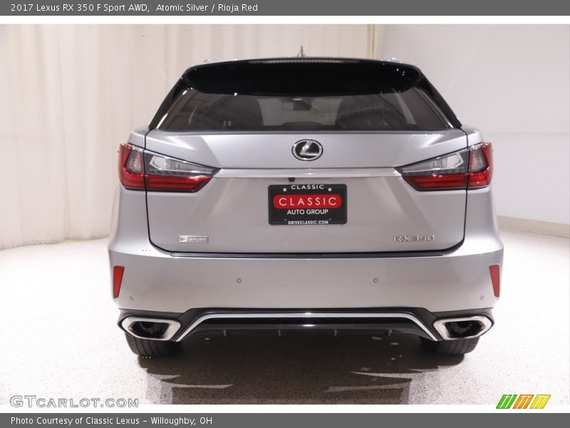Atomic Silver / Rioja Red 2017 Lexus RX 350 F Sport AWD