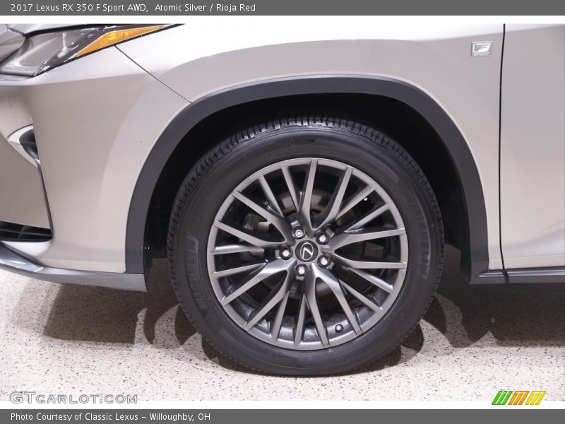 Atomic Silver / Rioja Red 2017 Lexus RX 350 F Sport AWD