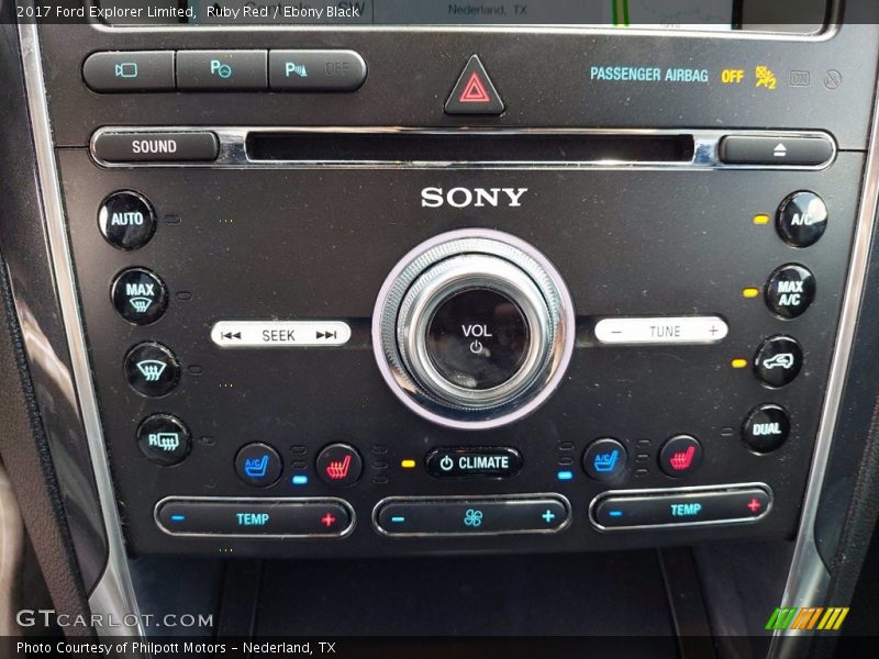 Ruby Red / Ebony Black 2017 Ford Explorer Limited
