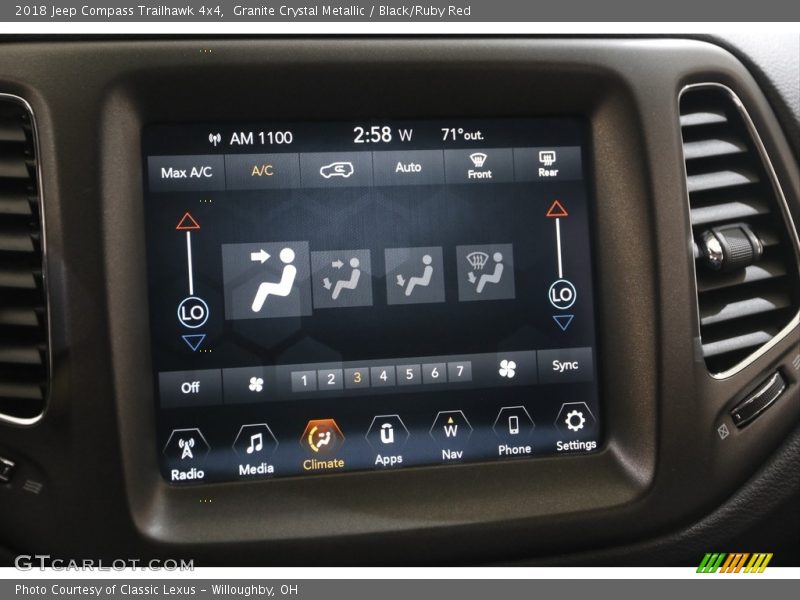 Granite Crystal Metallic / Black/Ruby Red 2018 Jeep Compass Trailhawk 4x4