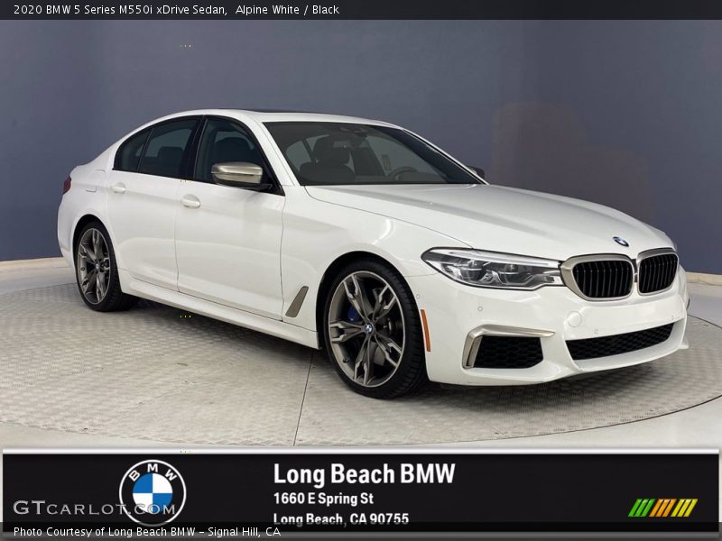Alpine White / Black 2020 BMW 5 Series M550i xDrive Sedan