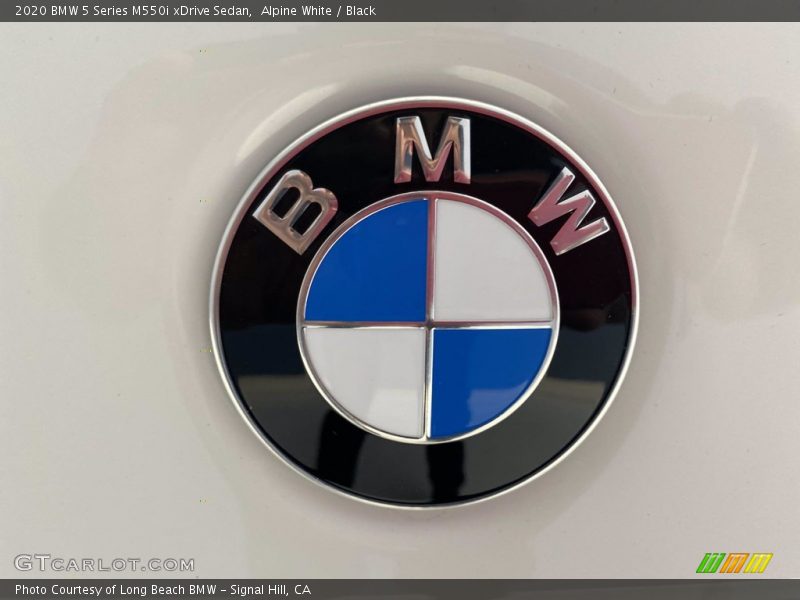 Alpine White / Black 2020 BMW 5 Series M550i xDrive Sedan
