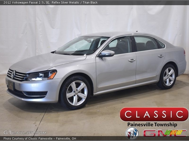 Reflex Silver Metallic / Titan Black 2012 Volkswagen Passat 2.5L SE