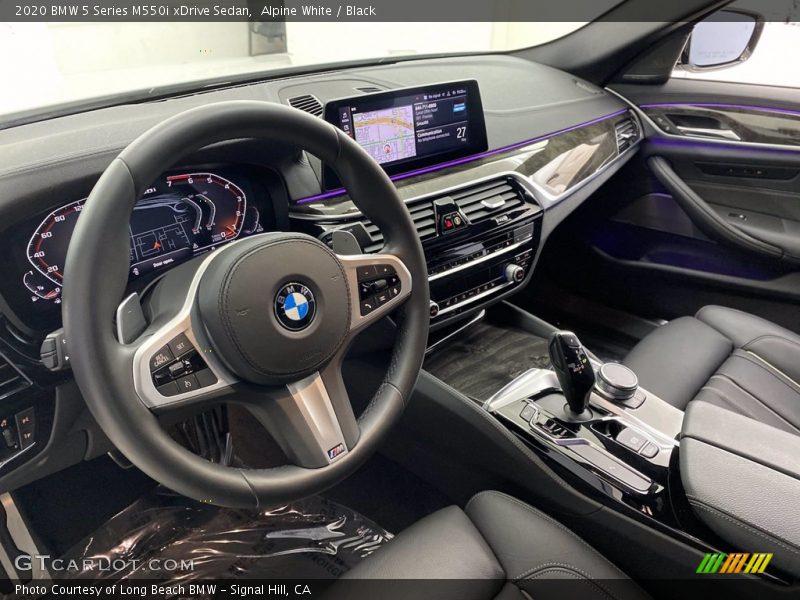 Alpine White / Black 2020 BMW 5 Series M550i xDrive Sedan