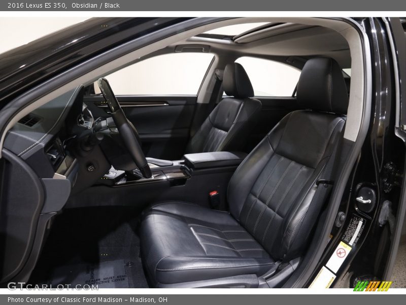 Front Seat of 2016 ES 350