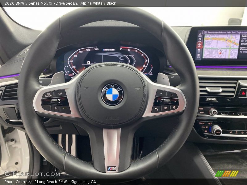 Alpine White / Black 2020 BMW 5 Series M550i xDrive Sedan