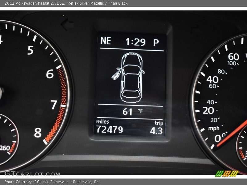 Reflex Silver Metallic / Titan Black 2012 Volkswagen Passat 2.5L SE