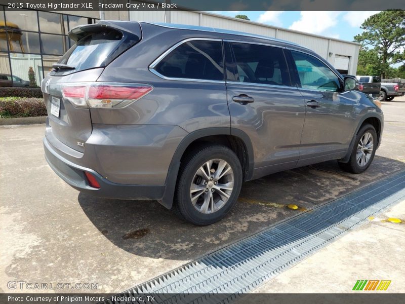 Predawn Gray Mica / Black 2015 Toyota Highlander XLE