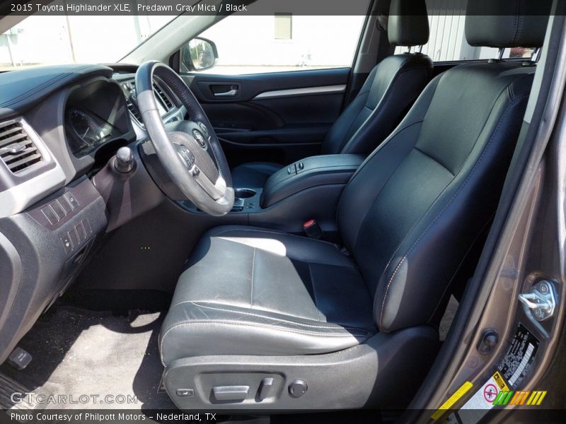 Predawn Gray Mica / Black 2015 Toyota Highlander XLE