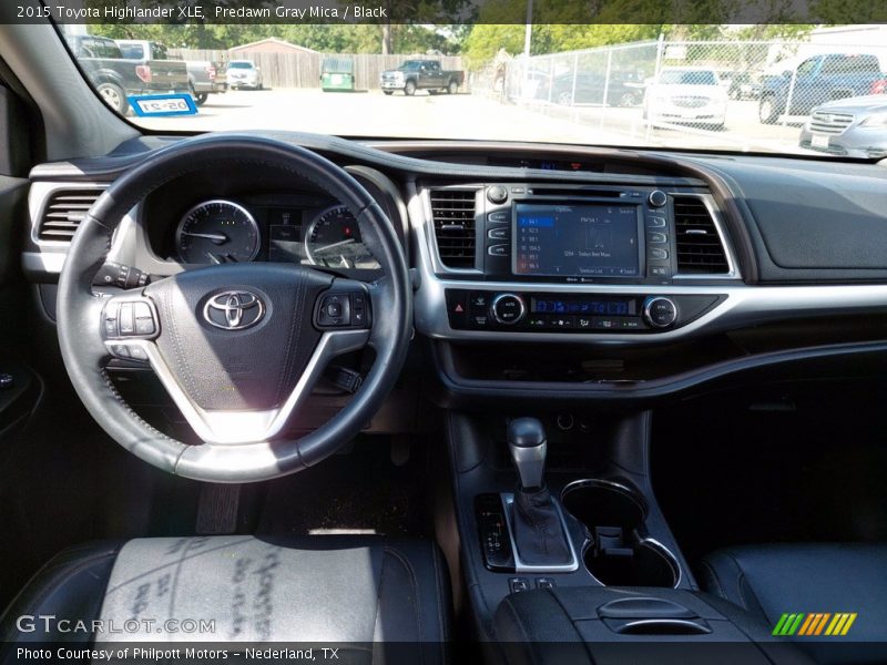 Predawn Gray Mica / Black 2015 Toyota Highlander XLE