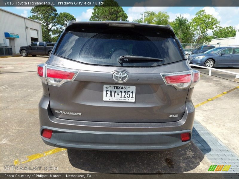 Predawn Gray Mica / Black 2015 Toyota Highlander XLE