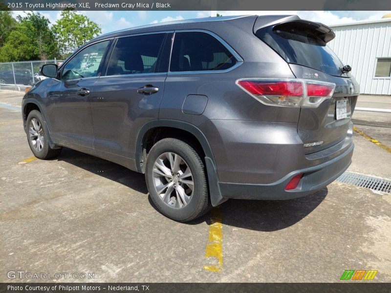 Predawn Gray Mica / Black 2015 Toyota Highlander XLE
