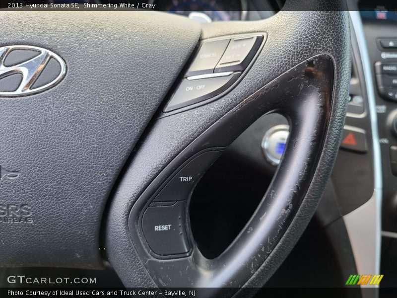 Shimmering White / Gray 2013 Hyundai Sonata SE