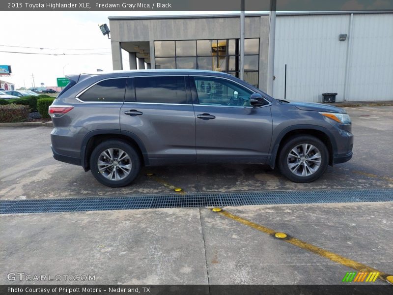 Predawn Gray Mica / Black 2015 Toyota Highlander XLE