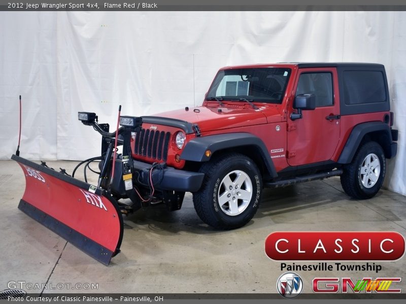 Flame Red / Black 2012 Jeep Wrangler Sport 4x4