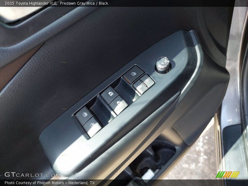 Predawn Gray Mica / Black 2015 Toyota Highlander XLE
