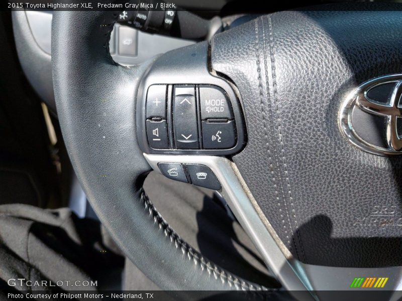 Predawn Gray Mica / Black 2015 Toyota Highlander XLE