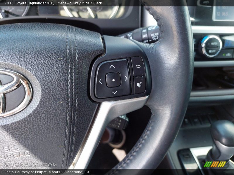 Predawn Gray Mica / Black 2015 Toyota Highlander XLE