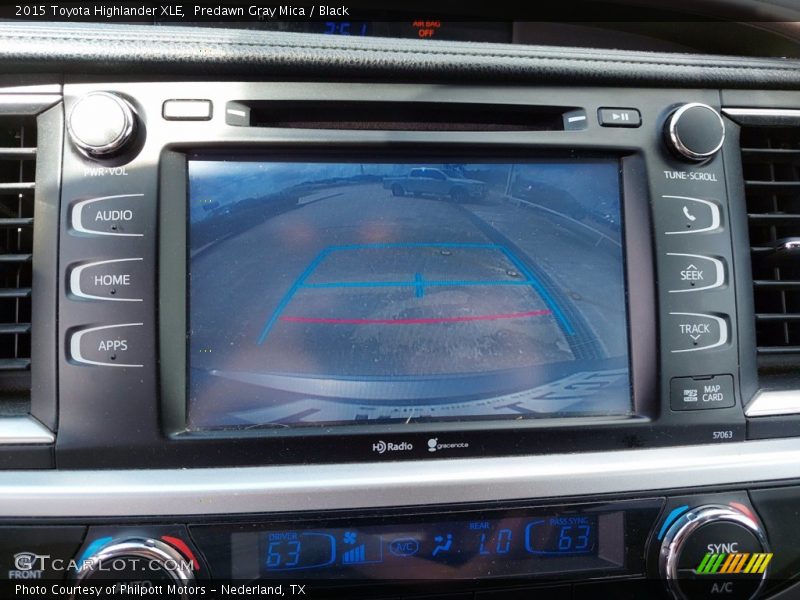 Predawn Gray Mica / Black 2015 Toyota Highlander XLE