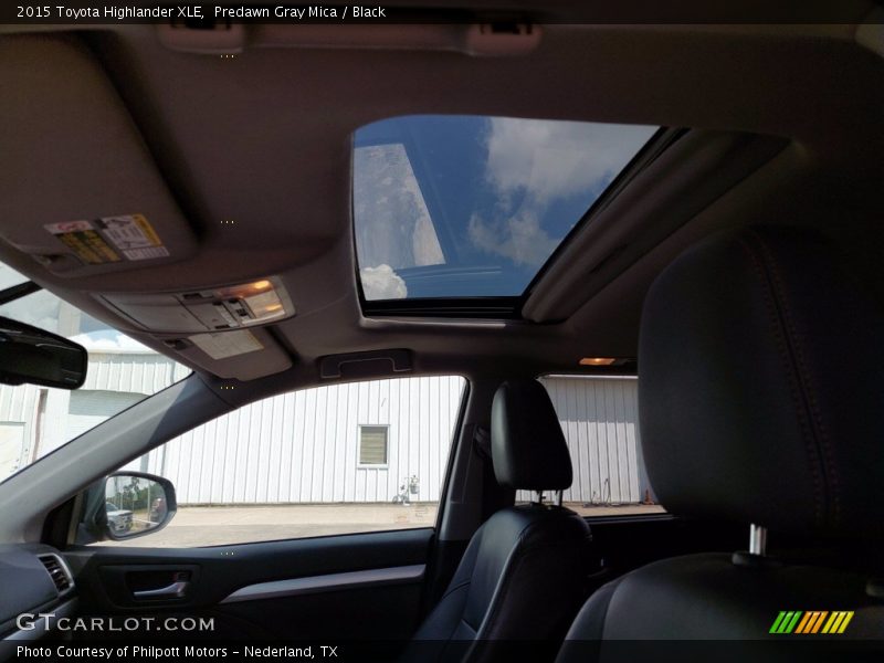 Predawn Gray Mica / Black 2015 Toyota Highlander XLE