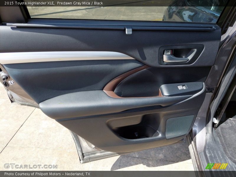 Predawn Gray Mica / Black 2015 Toyota Highlander XLE