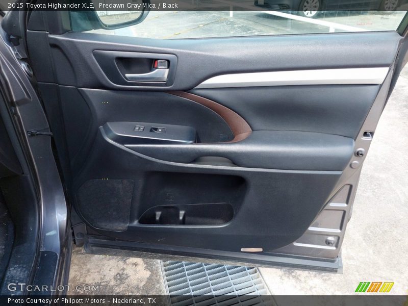 Predawn Gray Mica / Black 2015 Toyota Highlander XLE