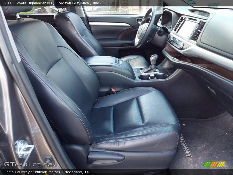 Predawn Gray Mica / Black 2015 Toyota Highlander XLE