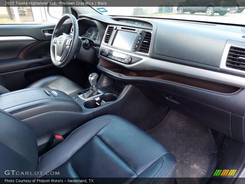 Predawn Gray Mica / Black 2015 Toyota Highlander XLE