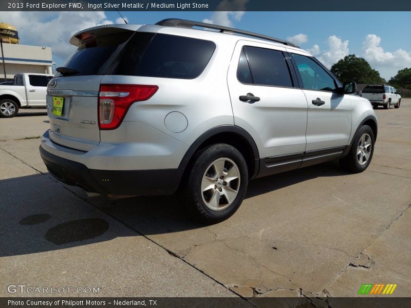 Ingot Silver Metallic / Medium Light Stone 2013 Ford Explorer FWD