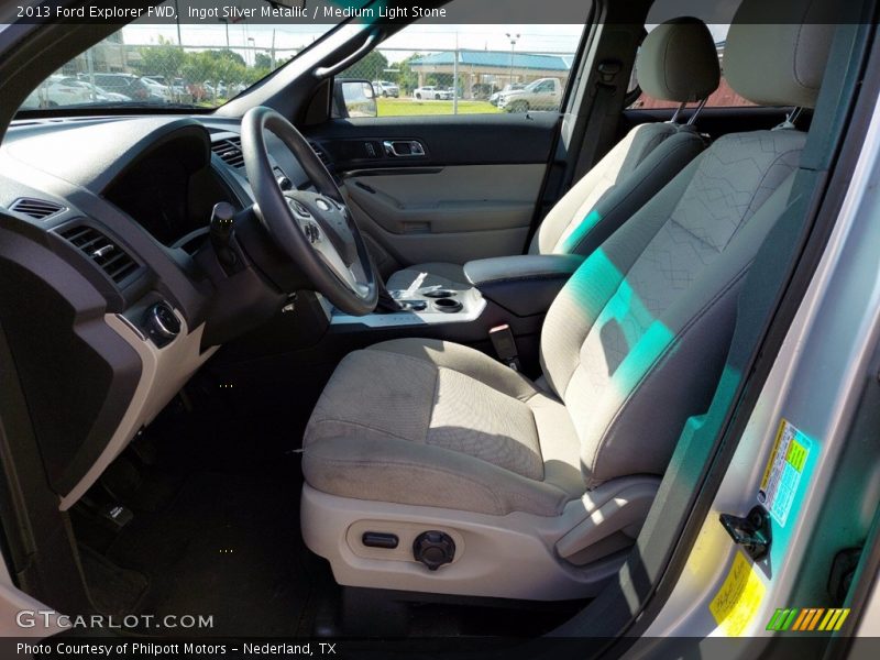 Ingot Silver Metallic / Medium Light Stone 2013 Ford Explorer FWD
