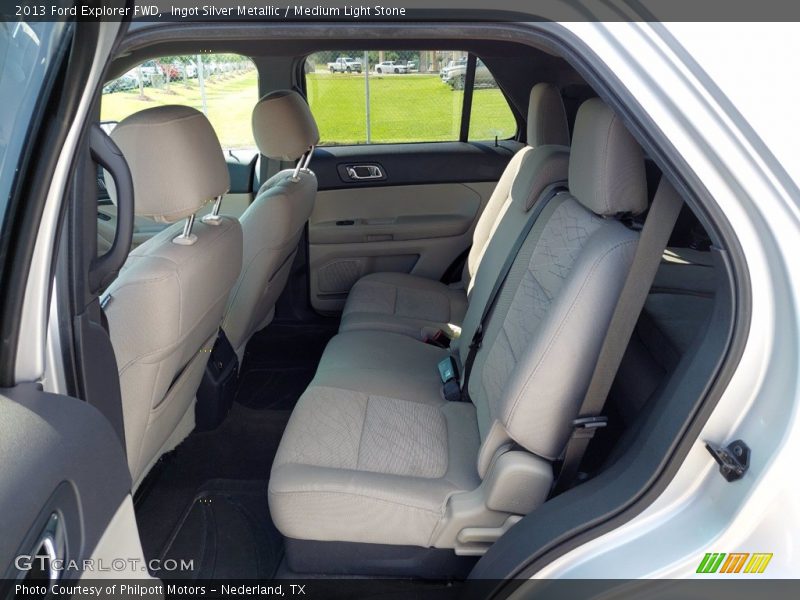 Ingot Silver Metallic / Medium Light Stone 2013 Ford Explorer FWD