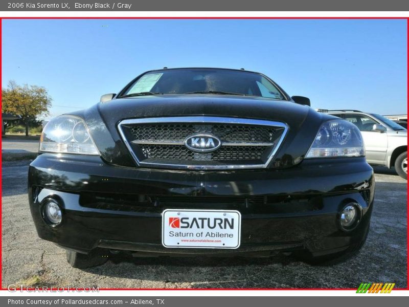 Ebony Black / Gray 2006 Kia Sorento LX